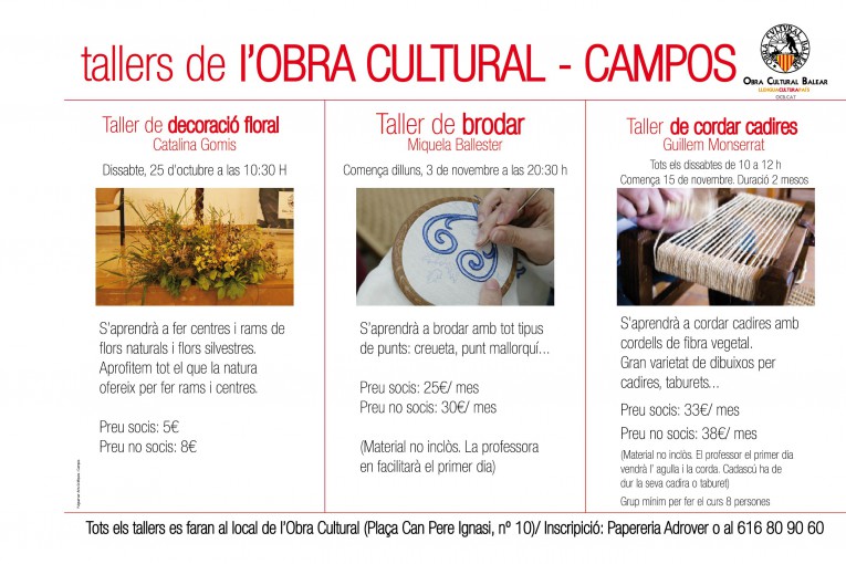 Noves activitats de l'Obra Cultural-Campos