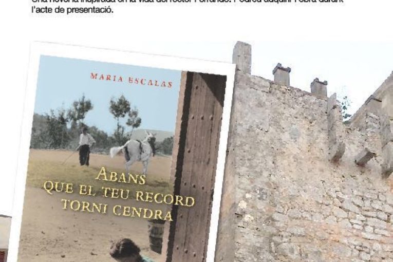 Avui es presenta Abans que el teu record torni cendra a ses Salines