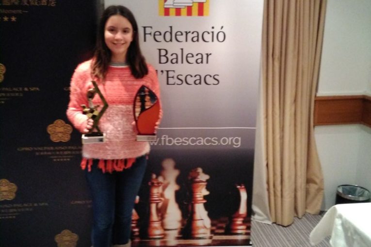 Susana Rubert, campiona juvenil de Mallorca d'escacs