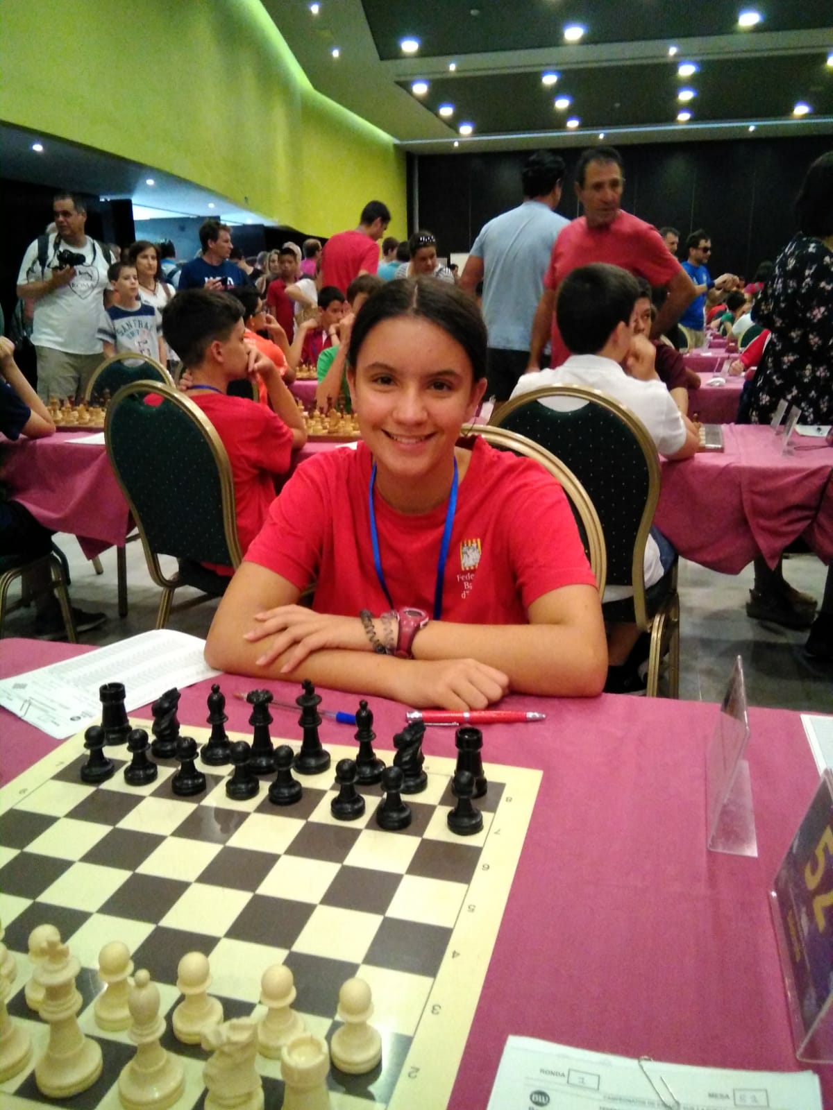 Susana Rubert, al Campionat d'Espanya sub-14 d'escacs