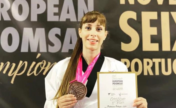 Patrícia Camino, medalla de bronze europea de taekwondo