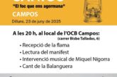 Dilluns arriba la Flama del Canigó a Campos!