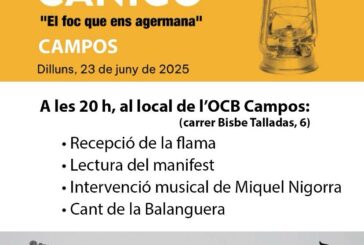 Dilluns arriba la Flama del Canigó a Campos!