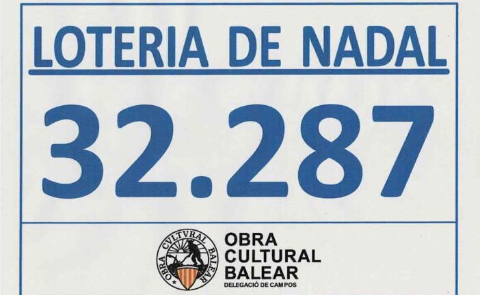 Venda de loteria de l'Obra Cultural Balear de Campos
