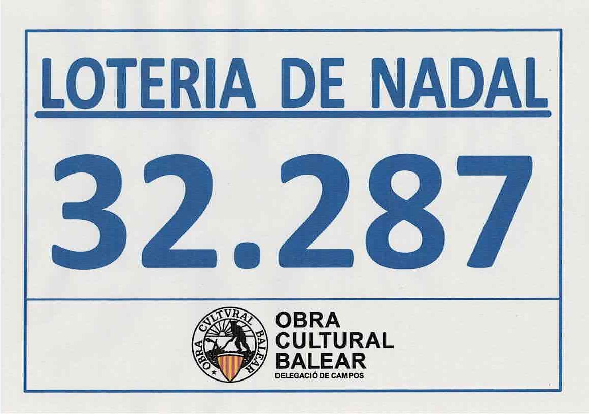 Venda de loteria de l’Obra Cultural Balear de Campos