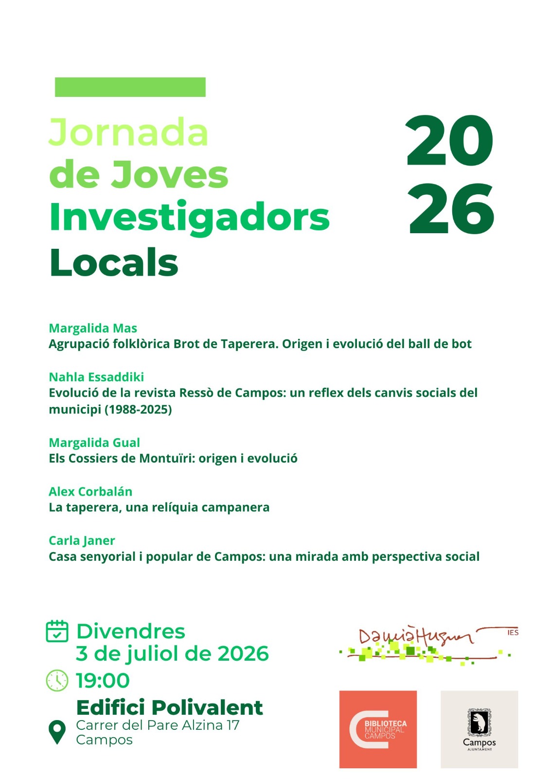 Jornada de Joves Investigadors a Campos