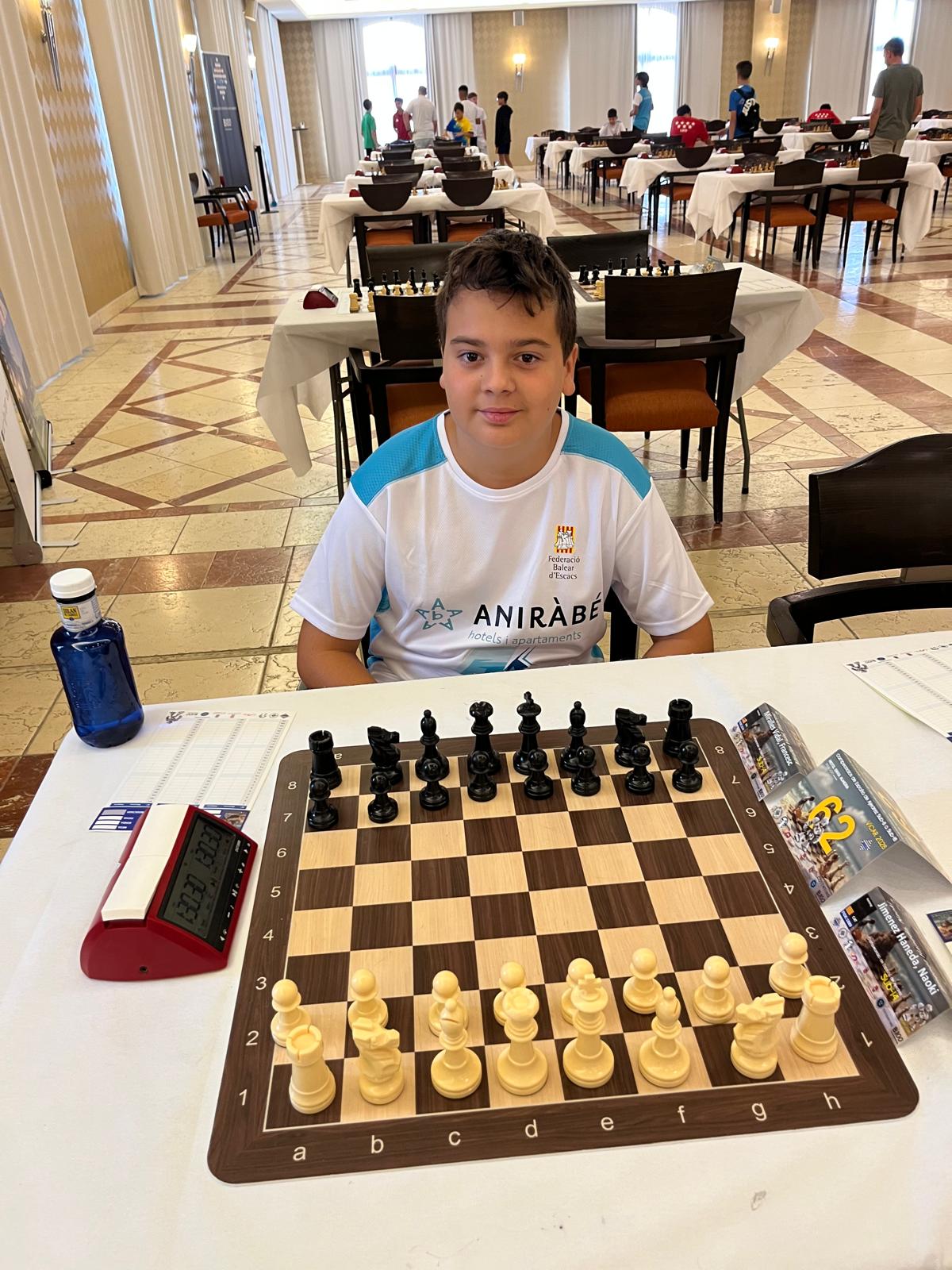 Francesc Miralles participa al Campionat d’Espanya sub-14 d’escacs